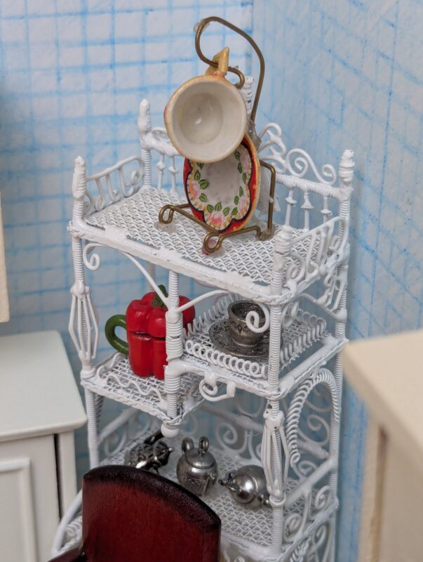 The Modern Kitchen, a diorama based on childhood memories of Shiraz, Iran, by Niccu Tafarrodi