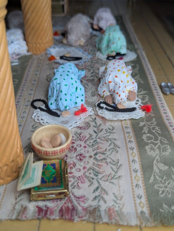 The Persian Mosque, a miniature diaorama by Niccu Tafarrodi, based on her childhood memories of Shiraz, Iran