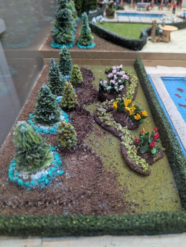 Tomb of Saadi, a diorama based on childhood memories of Shiraz, Iran, by Niccu Tafarrodi