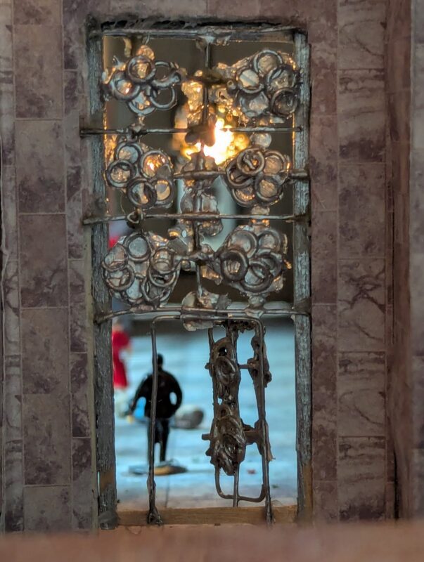 Tomb of Saadi, a diorama based on childhood memories of Shiraz, Iran, by Niccu Tafarrodi