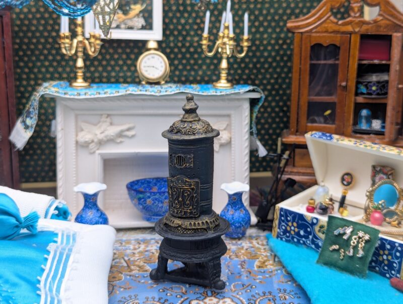 Traditional Master Bedroom, a diorama based on childhood memories of Shiraz, Iran, by Niccu Tafarrodi