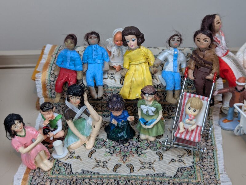 House of Strength or Zoorkhaneh, a diorama based on childhood memories of Shiraz, Iran, by Niccu Tafarrodi