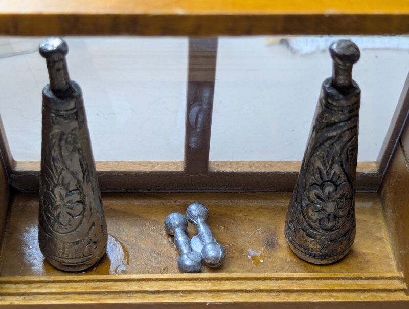 House of Strength or Zoorkhaneh, a diorama based on childhood memories of Shiraz, Iran, by Niccu Tafarrodi