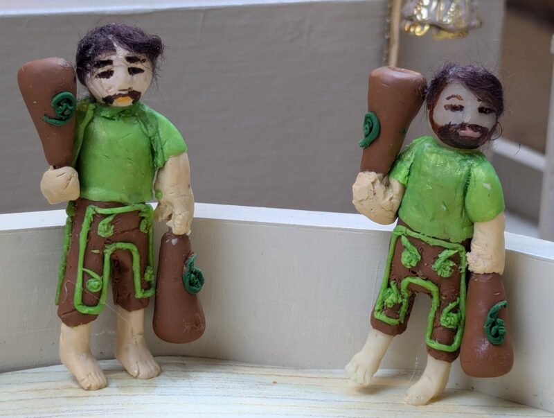 House of Strength or Zoorkhaneh, a diorama based on childhood memories of Shiraz, Iran, by Niccu Tafarrodi