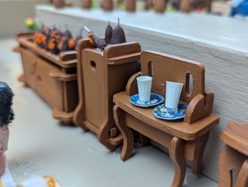 House of Strength or Zoorkhaneh, a diorama based on childhood memories of Shiraz, Iran, by Niccu Tafarrodi